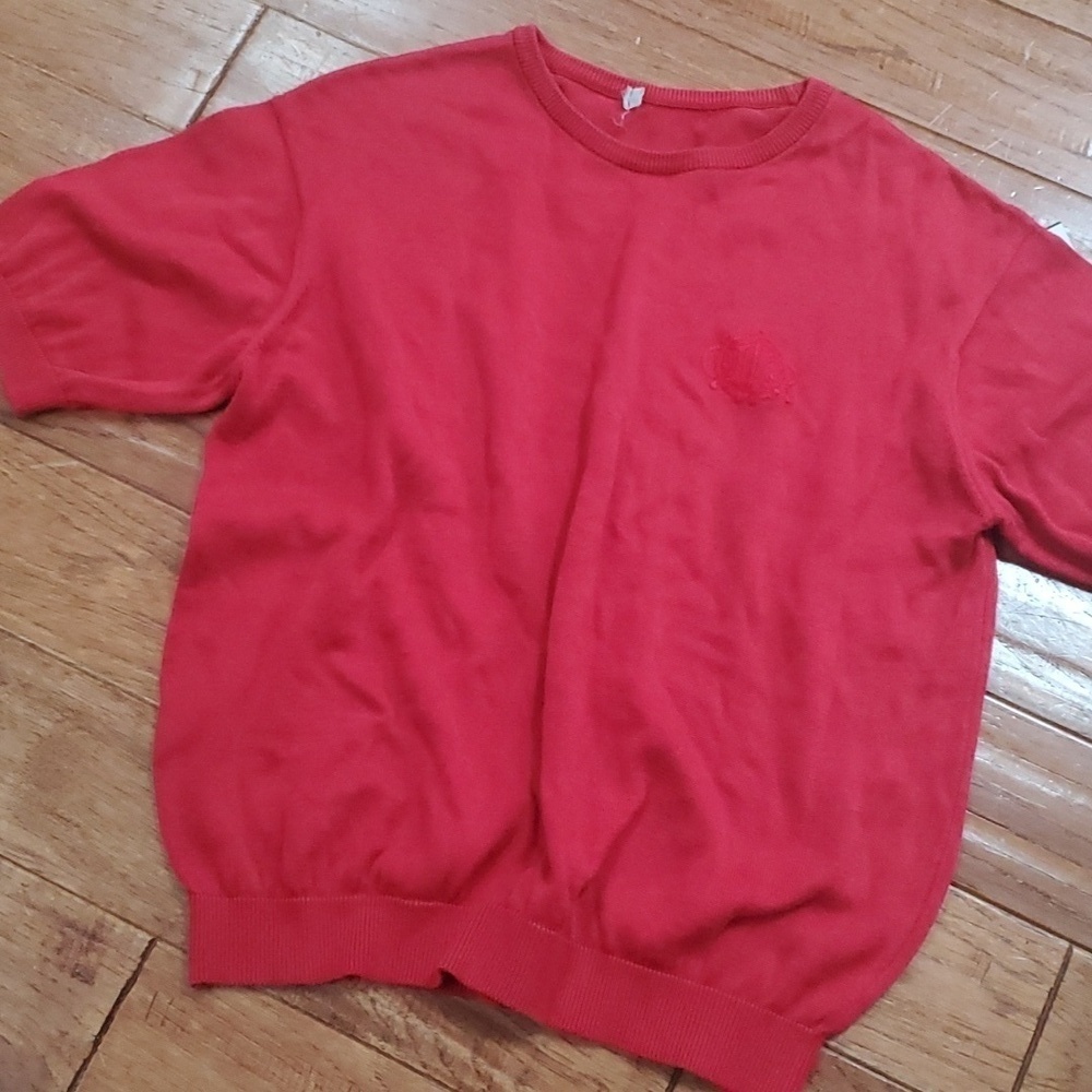 Christian Dior vintage cotton short sleeve sweater